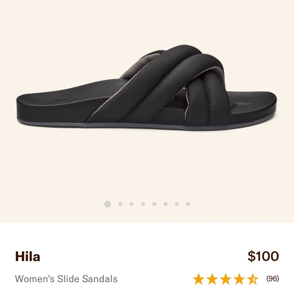 OluKai Black Sandals
